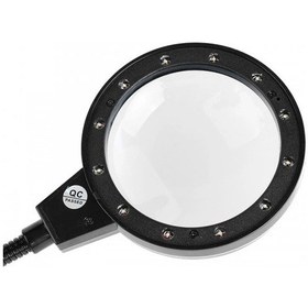 Resim 12 Led Clipsli Işıklı Büyüteç Işıklı Masa Lambası Çalışma Lambası Çok Renkli 