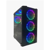 Resim Gameforce Panda 4x120mm Rgb Fanlı Kumandalı Atx Oyuncu Bilgisayar 