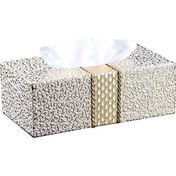 Resim Sanlindou Kabuk Doku Kutusu Araba Ev Dikdörtgen Şekilli Doku Kutusu Ev Oturma Odası Masaüstü Napkin Doku Tutucu Beyaz Altın | Tuvalet Fırçası Tutucular (Yurt Dışından) 