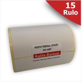 Resim Kalite Barkod 100x70 Termal Etiket | 15 Rulo Barkod Etiketi 