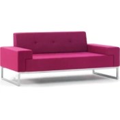 Resim Koltukstilim Pink Ikili Ofis Kanepesi 