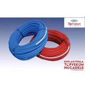 Resim Hakan Plastik Kılıflı Boru Pe-Rt Kırmızı (100 Metre) 1. Sınıf 