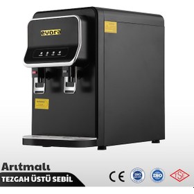 Resim Tezgah Üstü Sıcak Soğuk Arıtmalı Su Sebili Siyah Premium 