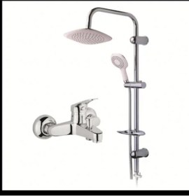 Resim ÖZBEST Banyo Bataryası Aç Kapa Mix Robot Duş Seti Şemsiyeli Fonksiyonlu Sabunluklu 5 Yıl Garanti 