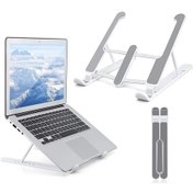 Resim Cbtx Masaüstü - Dizüstü Bilgisayar Standı 6 Seviyeli Açı Ayarlanabilir Yükseklik Dizüstü Bilgisayar Montajı - Beyaz 