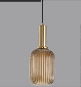 Resim Rsylight Rustik Dekoratif Metal Modern Bal Opal Camlı Tekli Avize Çap:14 Bal - Eskitme 