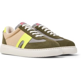 Resim CAMPER Kadın Yeşil Çok Renkli Nubuk Kadın Spor Ayakkabı OrganixTM Dış Taban Rahat RunnerK21 Sorona 