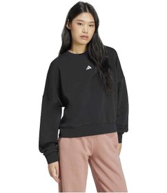 Resim Adidas Small Logo Feel Cozy Kadın Siyah Bisiklet Yaka Sweatshirt Siyah 