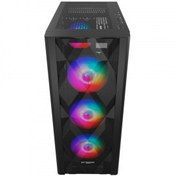 Resim FSP CMT395A Mid Tower, 850W 80+ Bronze, Siyah, Temperli Cam, RGB, ATX GAMING KASA 