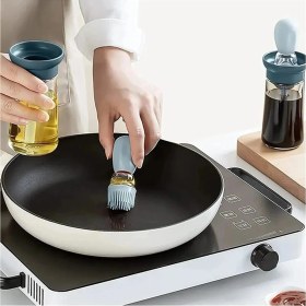 Resim BG Signature Hazneli Silikon Yağlık Sos ve Yumurta Fırçası Bej 