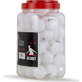 Resim 60 Adet Masa Tenis Topu Pinpon Topu Turuncu 