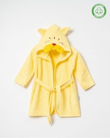 Resim Kedicik Bornoz Sarı 