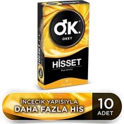 Resim Okey Okey Hisset 10'Lu Prezervatif 1 Paket Prezervatif 