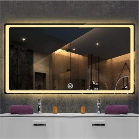 Resim Dnr-Mirror70x110 Cm Dokunmatik Günışığı Ledli Dikdörtgen Banyo Aynası 