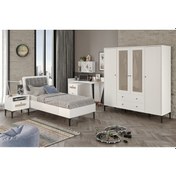 Resim Trio White Xl Genç Odası %100mdf Beyaz 