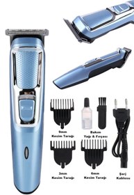 Resim Trimtech -1507 Şarjlı Saç Sakal Tıraş Makinesi Lazer Epilasyon Öncesi Tüy Kısaltma Makinası Ense Kaş Kısaltma 