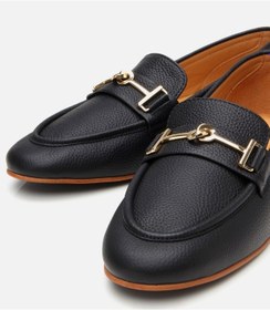 Resim Hotiç Kadın Deri Siyah Tokalı Klasik Loafer 01ayh306210a100 Siyah-black Siyah 