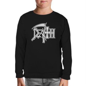 Resim Death - Logo 2 Siyah Çocuk Sweatshirt 