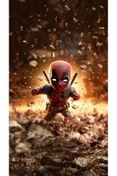 Resim aydın garage Deadpool Kapı Direk Kaplama Folyosu BASKILI STİCKER Sağ-Sol 2 Adet 22*50 CM 