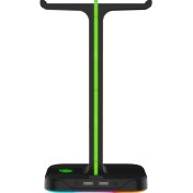 Resim Pusat RGB USB Çoklayıcı Oyuncu Kulaklık Standı 