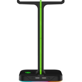 Resim Pusat RGB USB Çoklayıcı Oyuncu Kulaklık Standı 