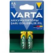 Resim VARTA NI-MH 1.2 VOLT - 2100 MAH HR6 AA ŞARJLI 2Lİ KALEM PİL En Uygun Fiyat!