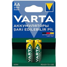 Resim VARTA NI-MH 1.2 VOLT - 2100 MAH HR6 AA ŞARJLI 2Lİ KALEM PİL 