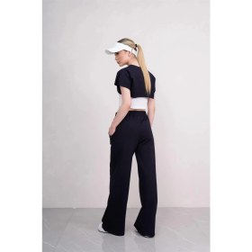 Resim Ponçik Kadın Crop Eşofman Takımı 3lü Takım Spor Comfort 25074 