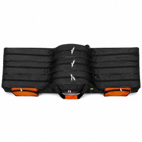 Resim Olta/Kamış Çantası - Fishack - 3 Gözlü - Cepli - Siyah/Turuncu - 140 cm 
