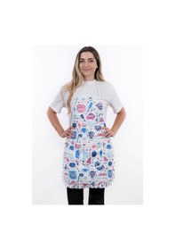 Resim Jarse Frilly İkili Paket Sıvı Geçirmez Su Geçirmez Mutfak Önlüğü Turkuaz 