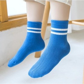 Resim Bgk 10 Çift Çocuk Çember Desenli Soket Çorap -0360-çok Renkli-çocuk Klasik Renkli 