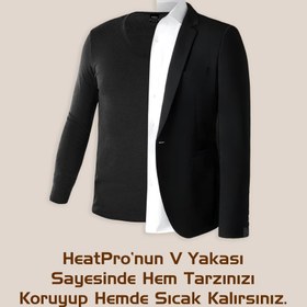 Resim Termal İçlik Takım - HeatPro - Siyah - Pamuklu - Argeus - S 