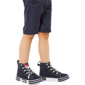 Resim Kiko Kids Gamel Günlük Lastikli Erkek Bebek Bot Ayakkabı Lacivert 