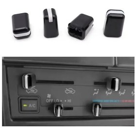 Resim Cloudstore Toyota 4runner Corolla Tacoma Rav4 Klima Kontrol Kumanda Seti 4 Adet Siyah 