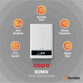 Resim Copa Eomix Premix Yoğuşmalı Kombi 24 Kw 20.640 Kcal 