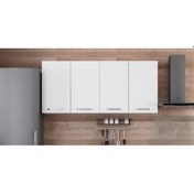 Resim Minar 160 Cm Mutfak Dolabı Beyaz 160-B1-Üst Modül Beyaz 