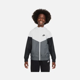 Resim Nike Sportswear Windrunner Repel Mesh Lined Full-Zip Hoodie Çocuk Ceket 