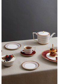 Resim Wedgwood Renaissance Kırmızı Derin Porselen Tabak, 22 Cm 