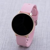 Resim SaaTTino Pudra Silikon Kordonlu Dokunmatik Led Ekran Kadın Dijital Saat ST-303943 