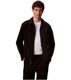 Resim Calvin Klein Lv04lf424g Ls Seersucker Blouson Erkek Ceket Siyah 