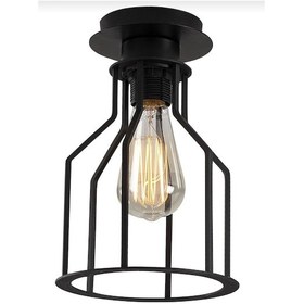 Resim Mylights Retrorustik Tekli Plofonyer Tavan Avize 