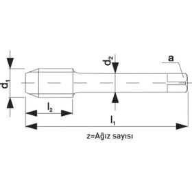 Resim Fett Unf 3/4-16 Narex 0305 Dın N-2181 Hss 2'li El Takım Kılavuzu 