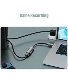 Resim Pluscore 2in1 Usb/type-C To HDMI Video Capture 30Hz Video Kayıt Ekran Aktarma Video Çevirici 