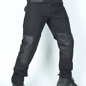 Resim İlkbahar ve Sonbahar Erkek Uzun Pantolon, Çok Cepli Çizilmeye Dayanıklı Renk Bloklu Düz Paça İş Pantolonu 