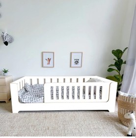 Resim Markaawm Zambak Montessori Karyola Çocuk Ve Bebek Beşik Beyaz 