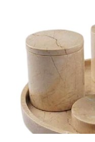 Resim MIARIK DESIGN & DEKORASYON Dekoratif Bej Mermer Pamukluk 