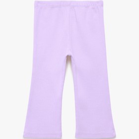 Resim Kız Bebek Pamuklu Beli Lastikli Kaşkorse Basic İspanyol Paça Tayt 