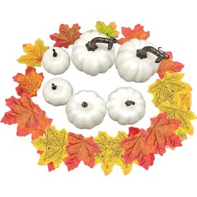 Resim Homyl Sahte Yapay Hasat Köpük Kabaklar Mevsimsel Dekor 26-adet " 
