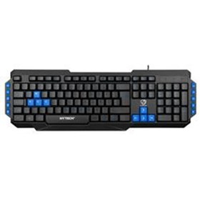 Resim Hytech HYK-46 GAMY Siyah USB Mavi Tuşlu Q Gaming Oyuncu Klavyesi 