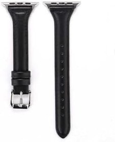 Resim PSR aksesuar Siyah Kordon KRD-28 Deri Strap Kayış CNS- Siyah Watch Ultra 49mm ile uyumlu 